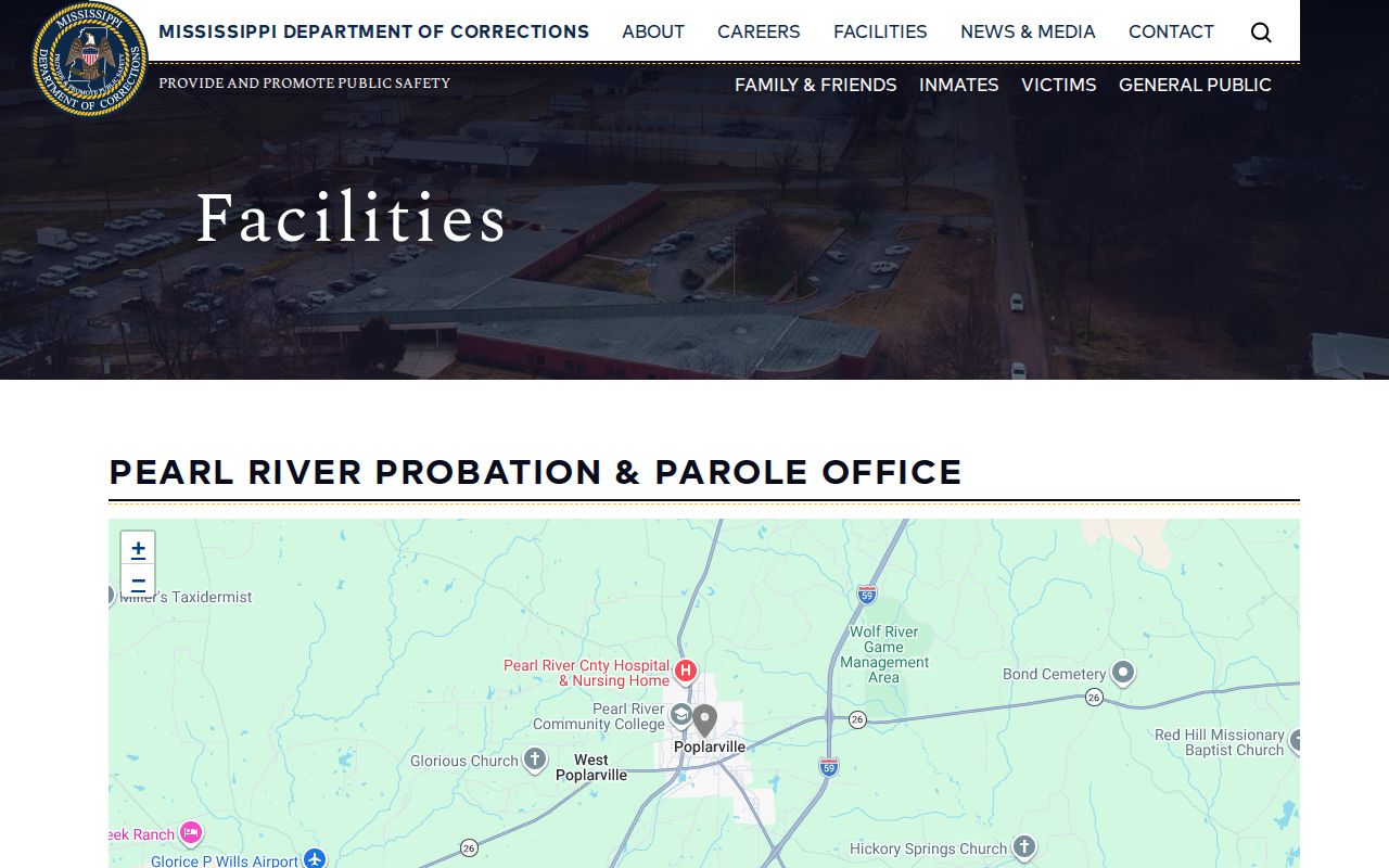 Pearl River County post-release supervision office address and phone